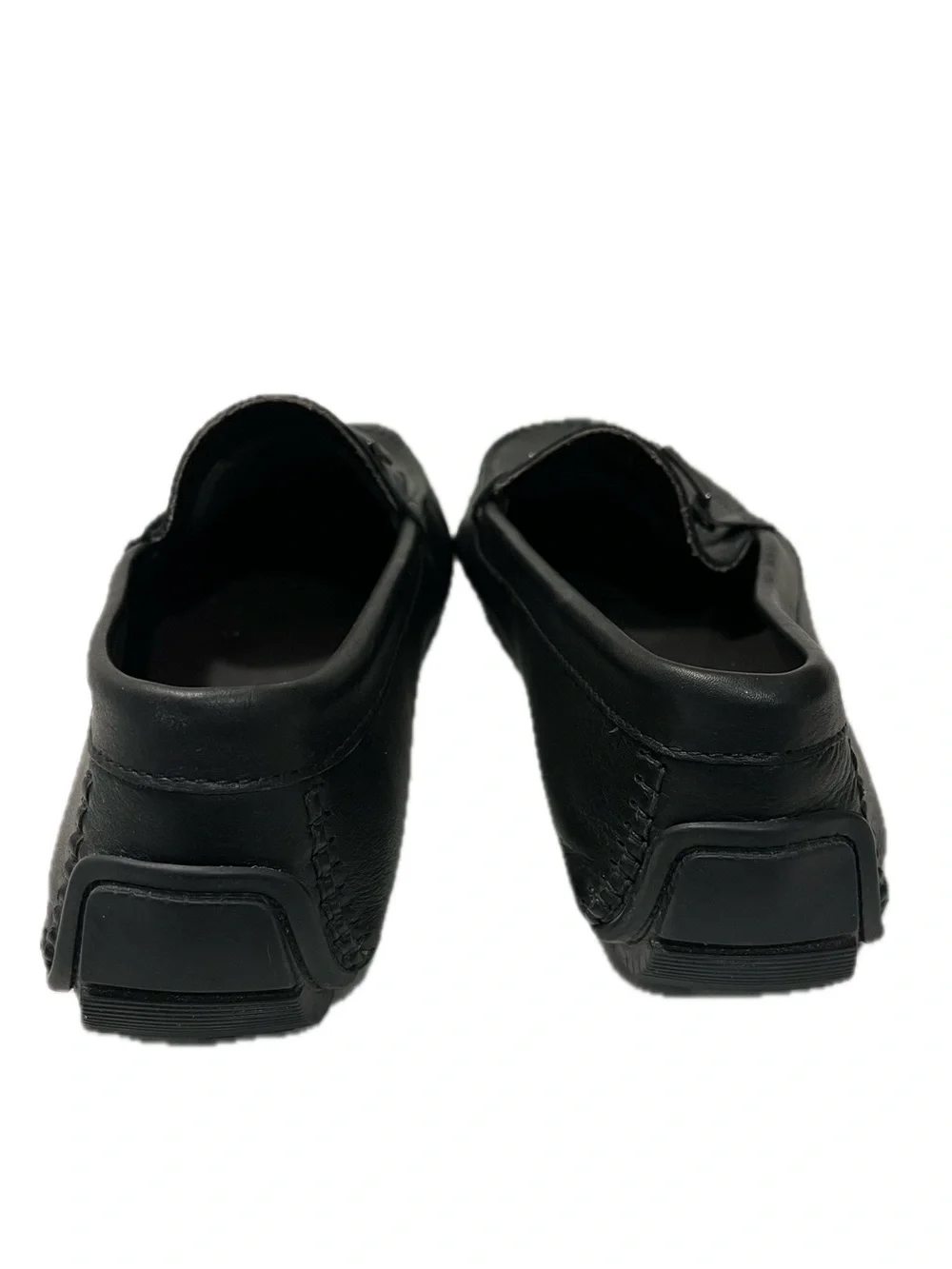 Bruno Magli Men’s Black Leather Loafers Driving Shoe Size 11